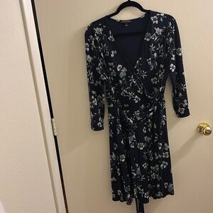 Fully lined midi faux wrap dress by 41 Hawthorn